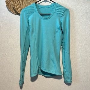 lululemon athletica Long Sleeve Top - Aqua